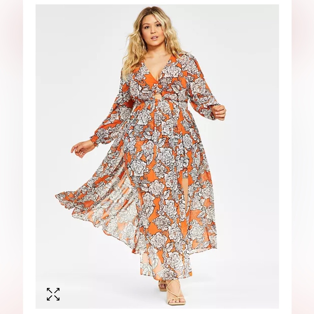 Nina Parker 2-Pc. Maxi-Dress & Shorts Set